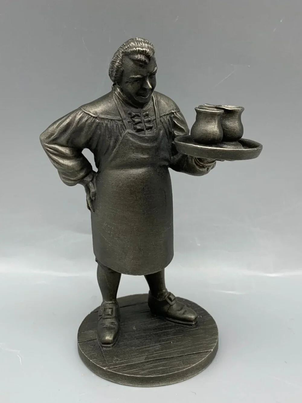 Franklin Mint 1975 Fine Pewter Figurines  The Innkeeper-Shoemaker-Blacksmith